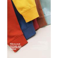 SIMWOOD 2021 wiosna nowe bluzy mężczyźni Casual minimalistyczna bluza O-neck haft logo Plus rozmiar zwykły sweter SI980547 4